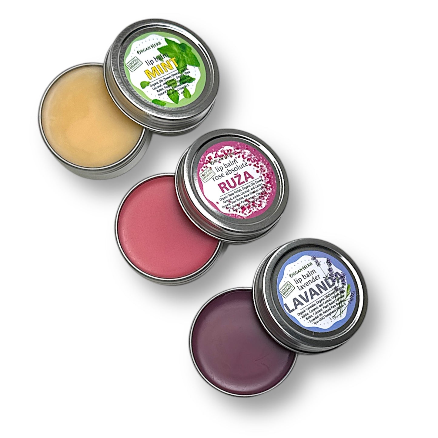 OrganHerb Organic Mint Lip Balm 1 oz – Refreshing Hydration with Pure Peppermint Essence - OrganHerb