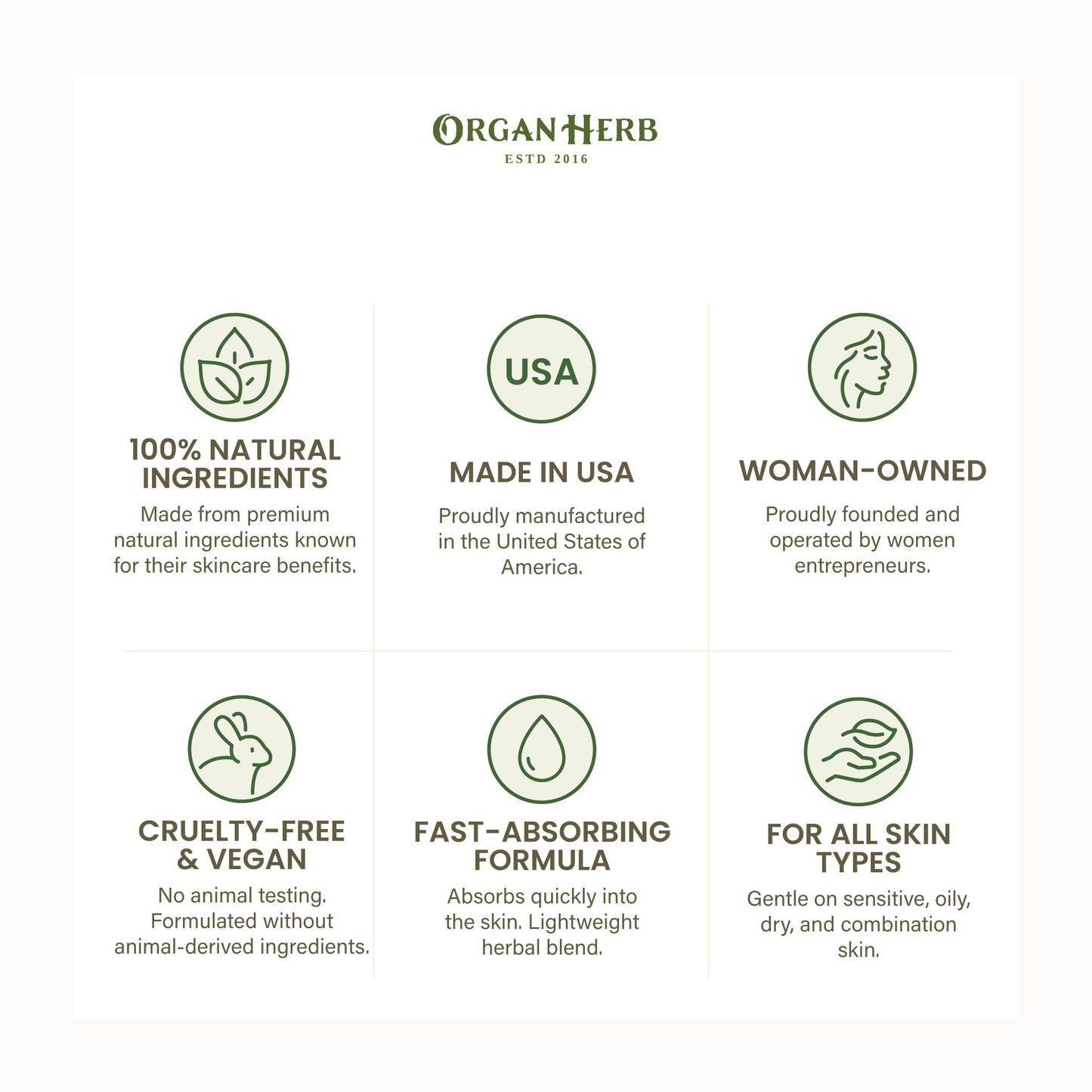 Organ Herb product details on a white background