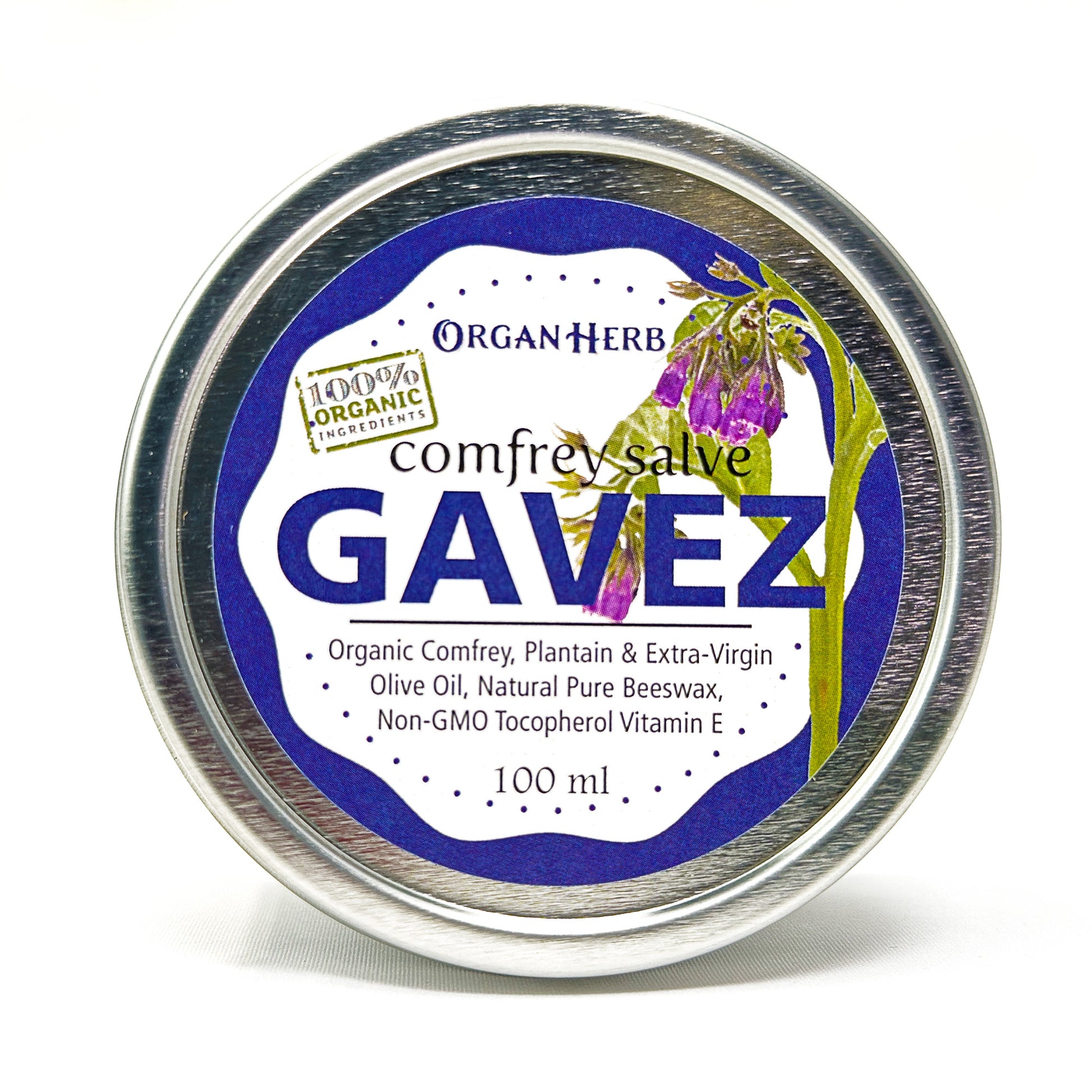 OrganHerb Organic Comfrey Salve (Gavez) 4 oz - OrganHerb