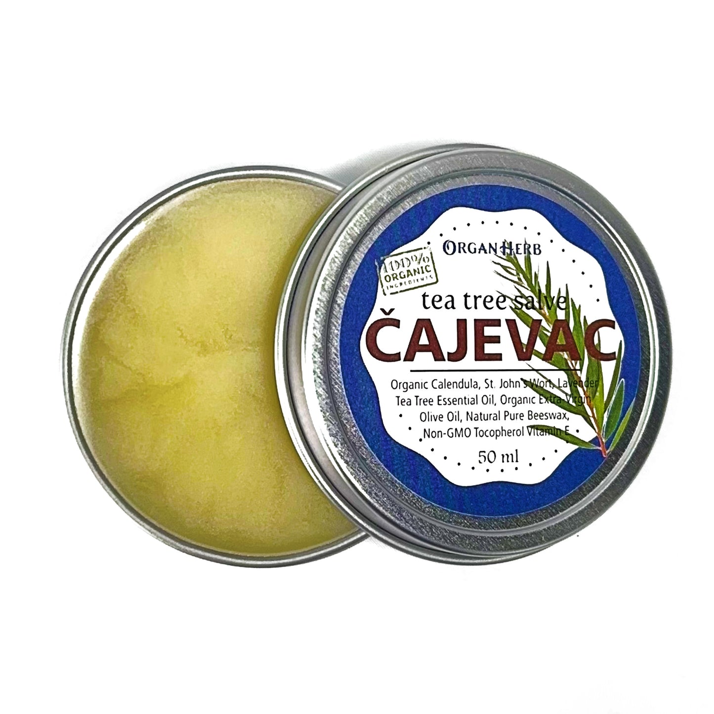 OrganHerb Organic Tea Tree Salve (Čajevac) 2 oz - OrganHerb