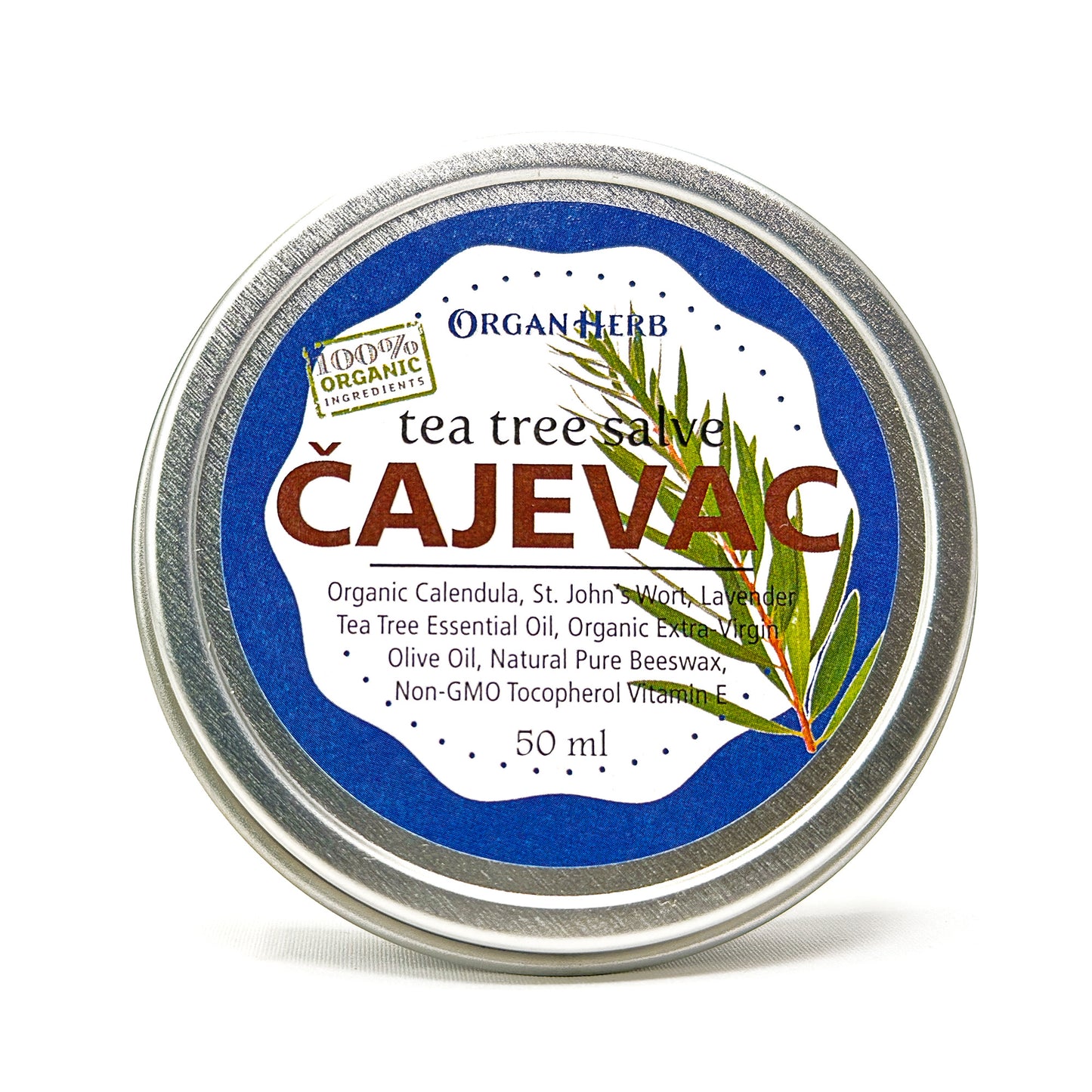 OrganHerb Organic Tea Tree Salve (Čajevac) 2 oz - OrganHerb