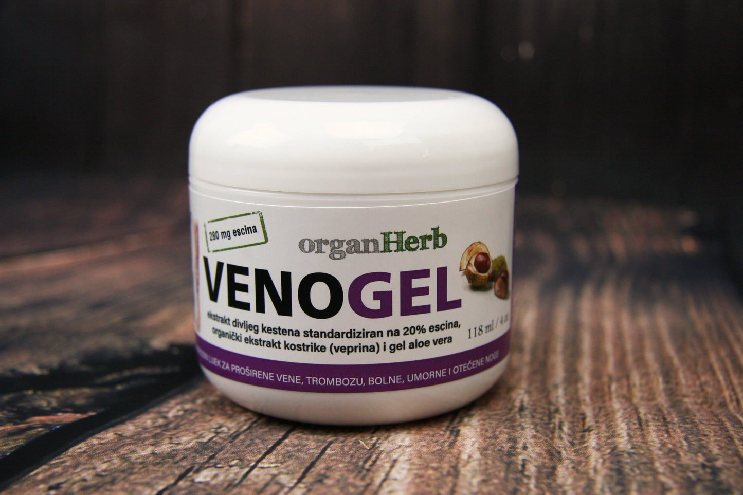 OrganHerb VenoGel (Horse Chestnut Gel) 4 oz - OrganHerb