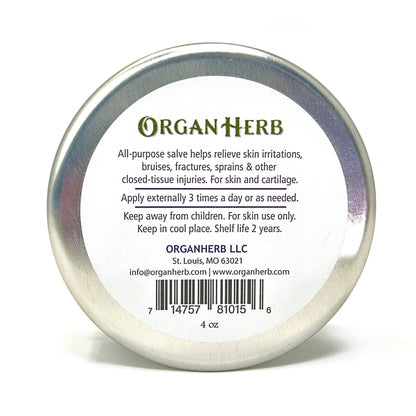 OrganHerb Organic Comfrey Salve (Gavez) 4 oz - OrganHerb
