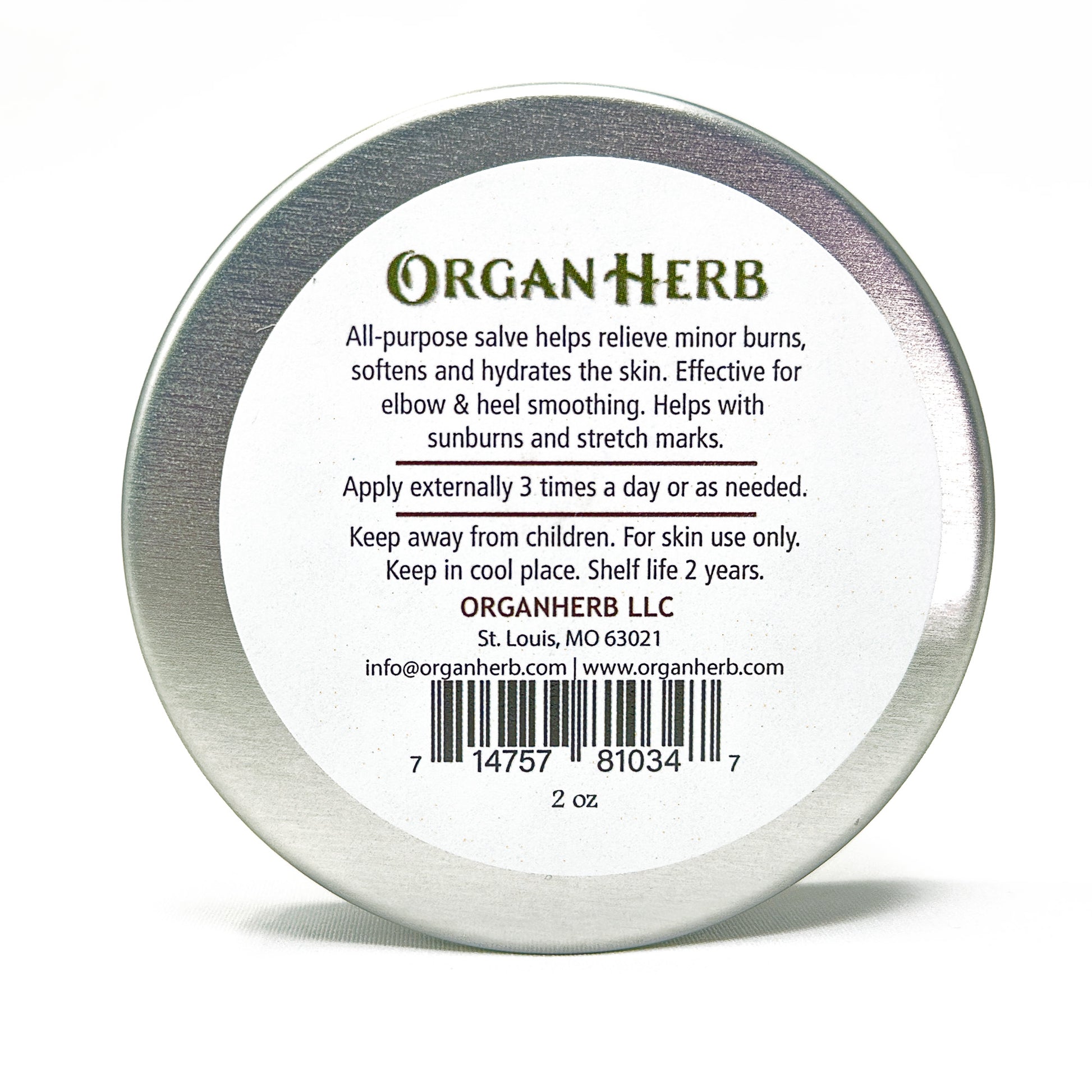 OrganHerb Organic Lily Salve (Ljiljan) 2 oz - OrganHerb