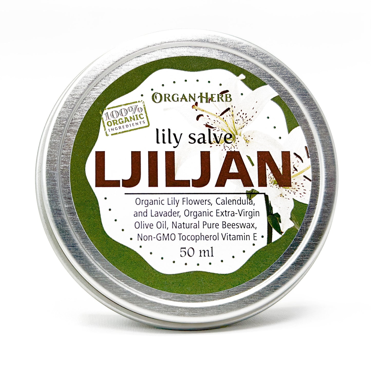 OrganHerb Organic Lily Salve (Ljiljan) 2 oz - OrganHerb