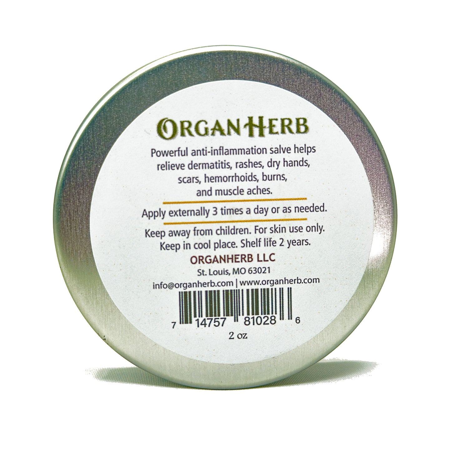 OrganHerb Organic St. John's Wort Salve (Kantarion) 2 oz - OrganHerb