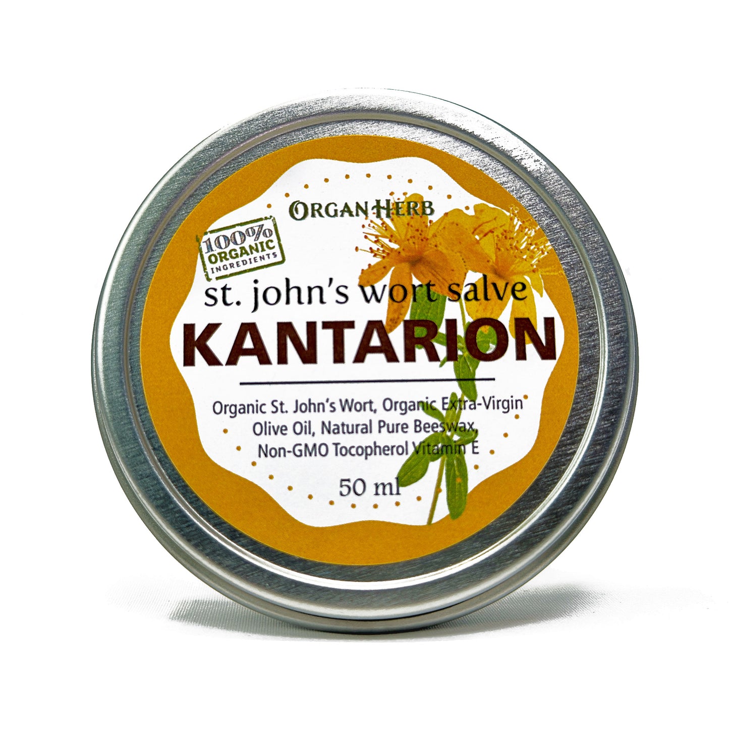 OrganHerb Organic St. John's Wort Salve (Kantarion) 2 oz - OrganHerb