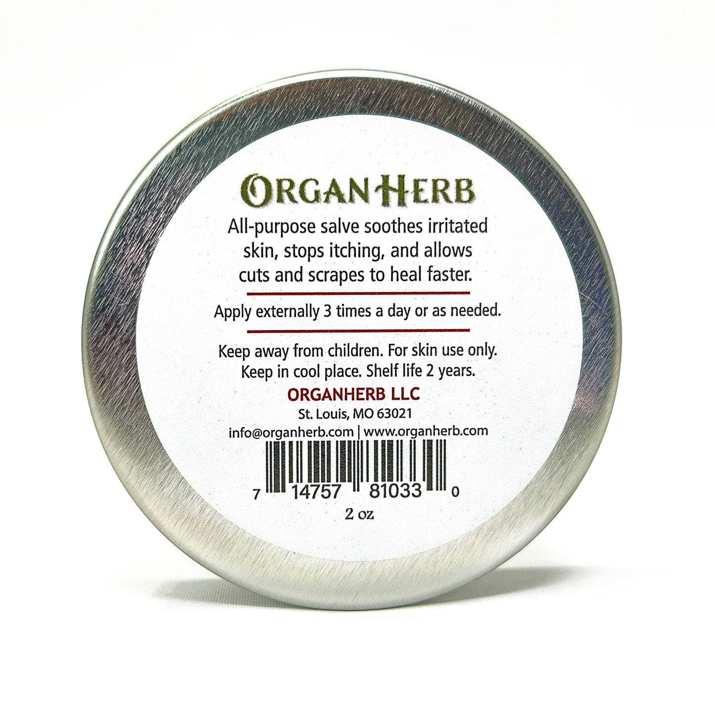 OrganHerb Organic Yarrow Salve (Kunica) 2 oz - OrganHerb