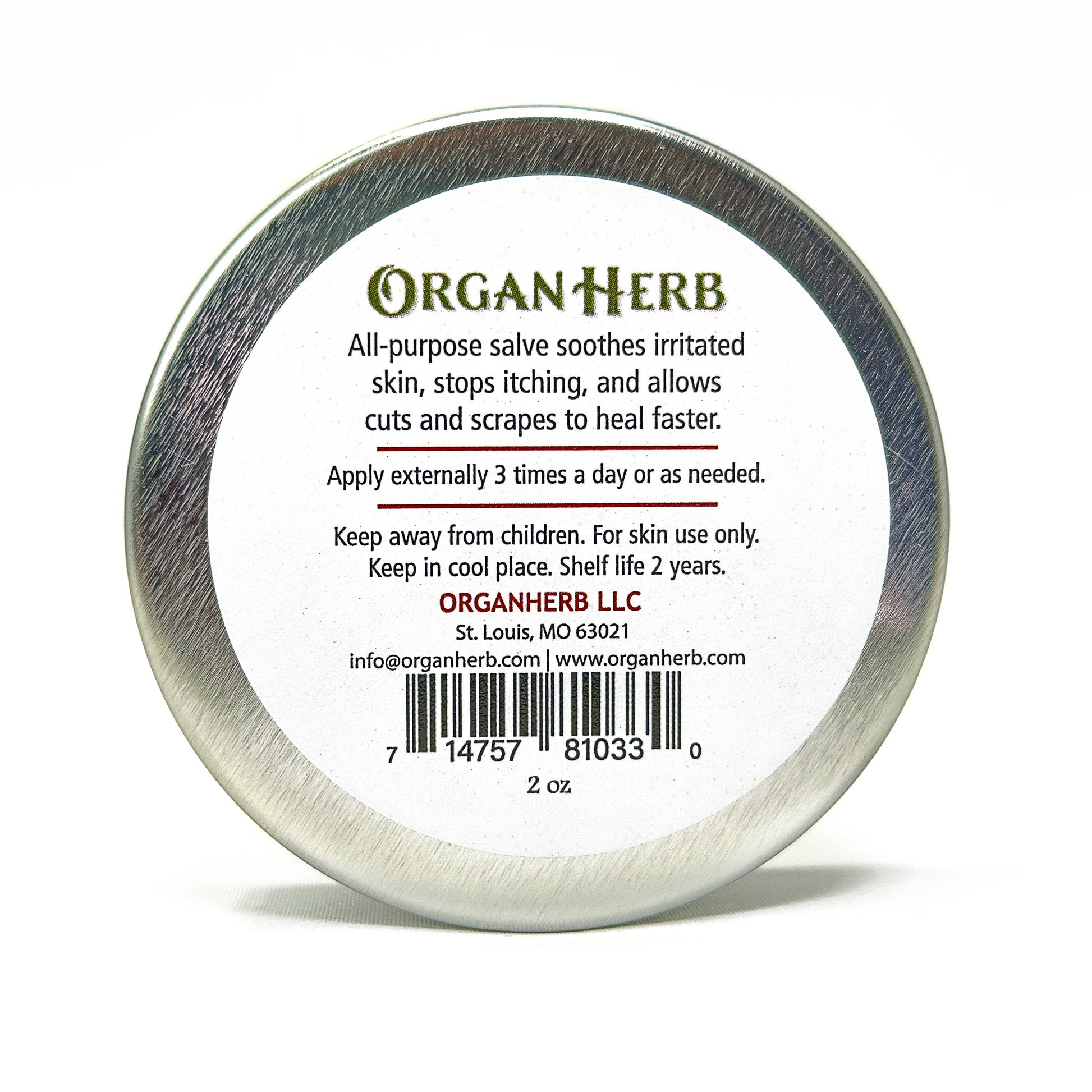 OrganHerb Organic Yarrow Salve (Kunica) 2 oz - OrganHerb