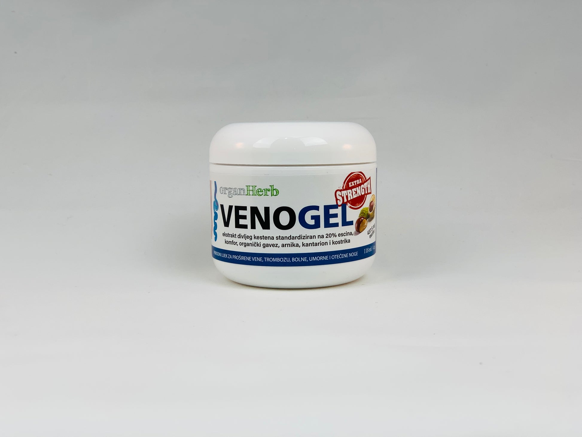 OrganHerb VenoGel Extra Strength (Horse Chestnut Gel) 4 oz - OrganHerb