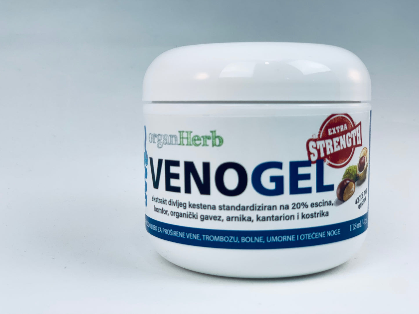 OrganHerb VenoGel Extra Strength (Horse Chestnut Gel) 4 oz - OrganHerb